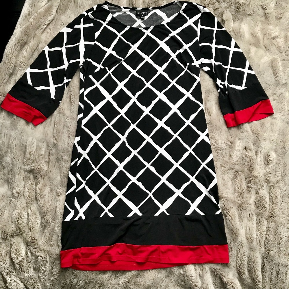 EnFocus Studio Black White & Red Dress
